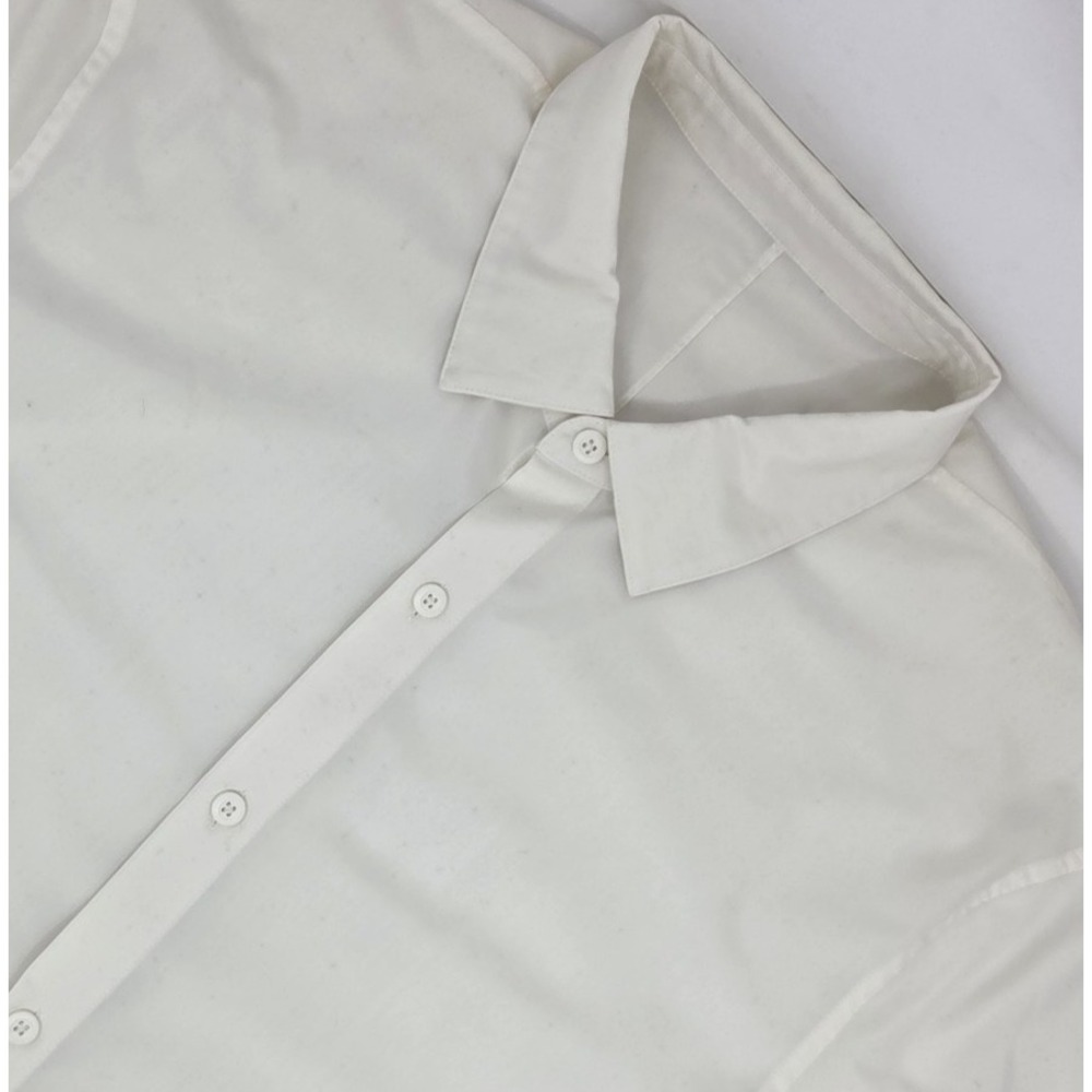 Lululemon Long Sleeve Collared Button Up Shirt Men's Size Large White Stretch